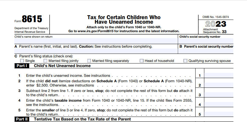 form 8615